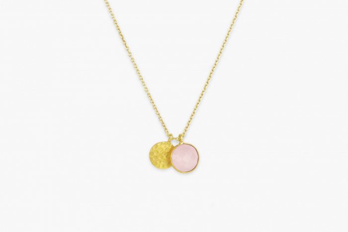 Caeli neckace Rose quartz