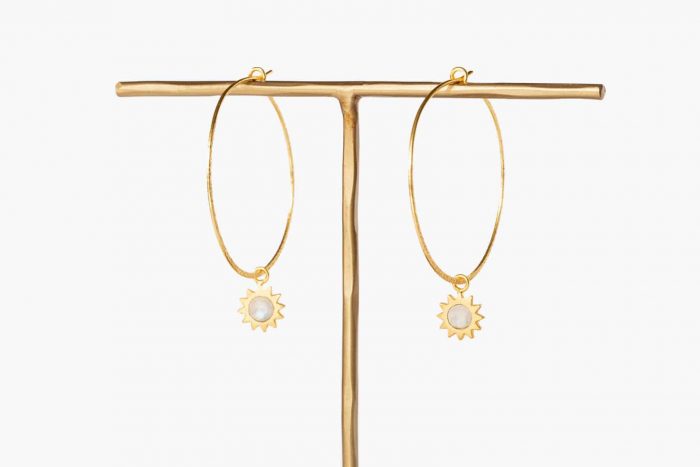 Surya earring Moonstone