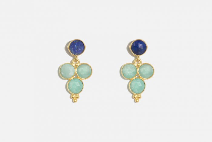Ares earring Amazonite