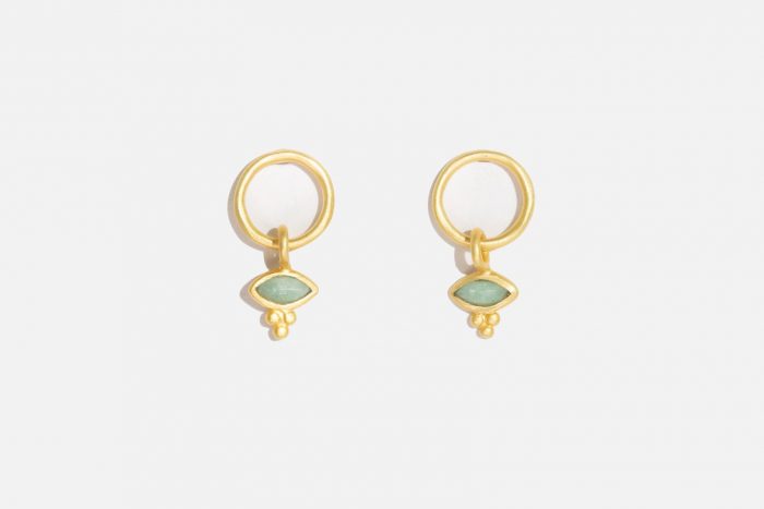 Neftis earring Amazonite