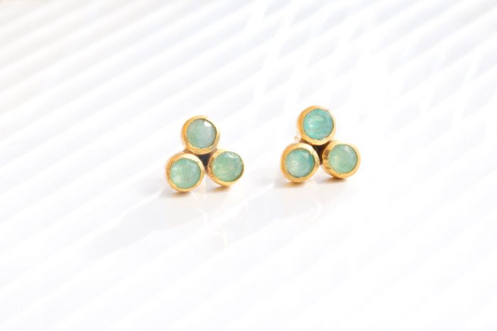 Iris earring Amazonite