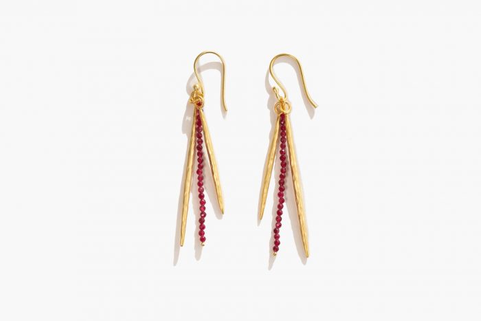 Freya earring Pink tourmaline