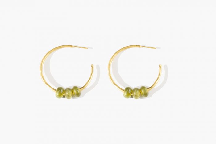 Arracada Malik Jade verd