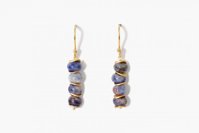 Ulugh earring Sodolite