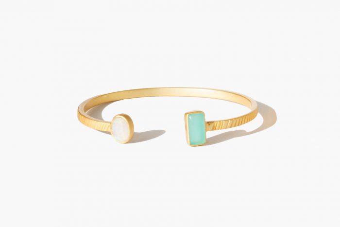 Abi bracelet c. Aquamarine & Moonstone