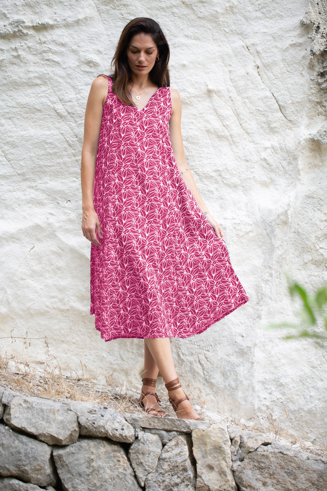 Vestido ficus malva