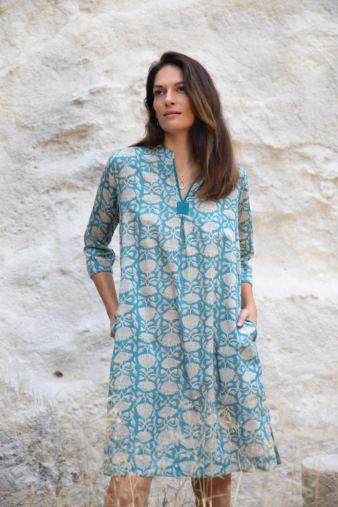 KURTA02-FLOR-BL