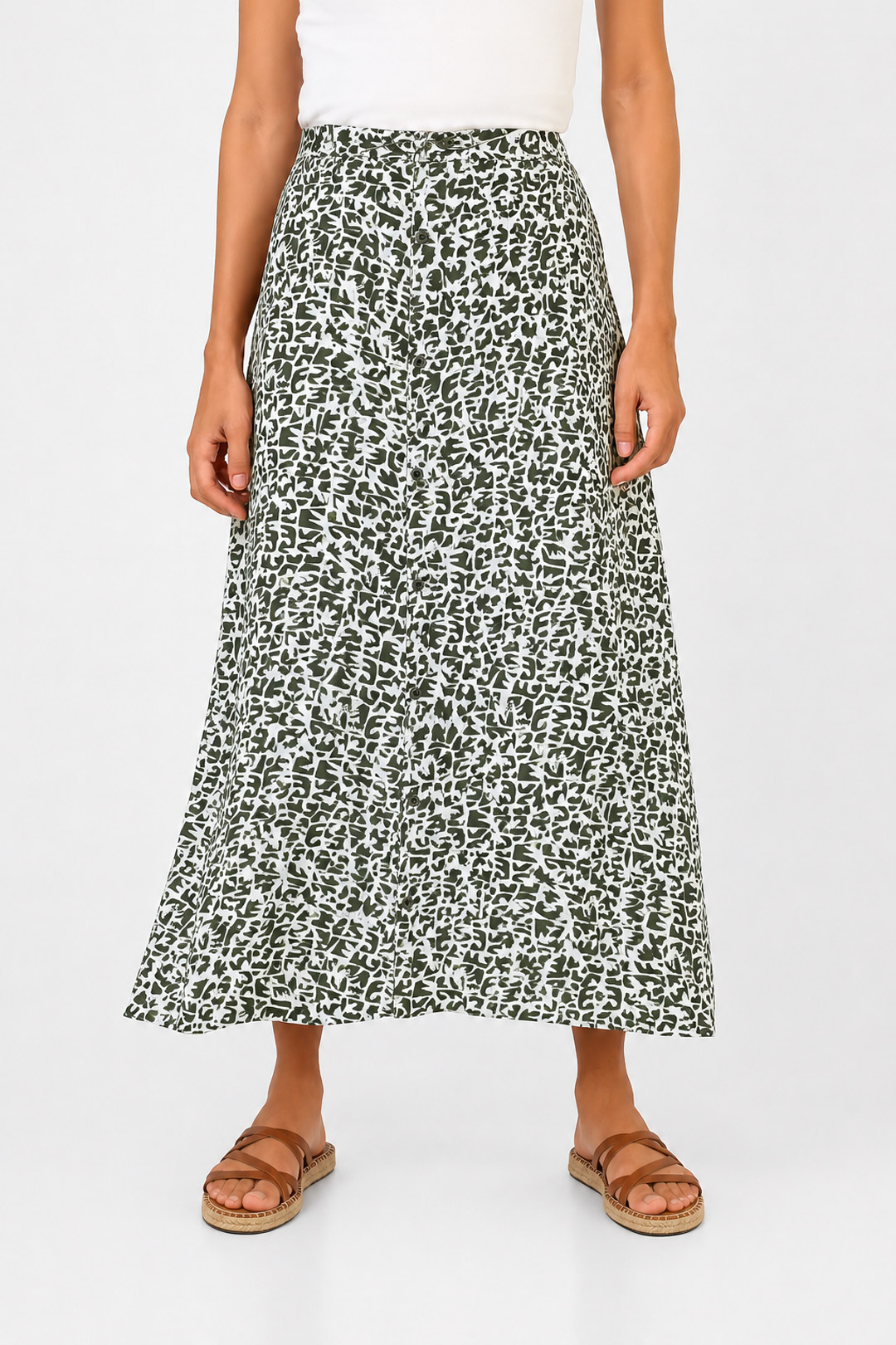Green duna skirt